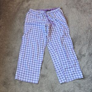 Planet Sleep Purple Plaid Flannel Pajama Pants SIZE M